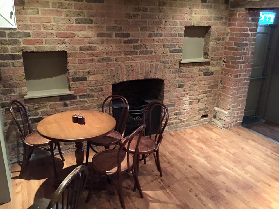 Cleaned brickwork at the Social